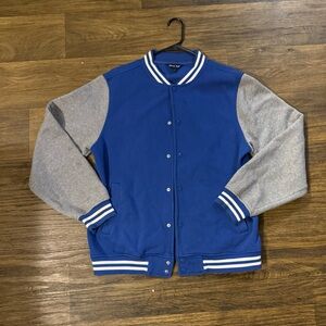 Sport-Tek Fleece Letterman Jacket With Embroidered Background Size Medium